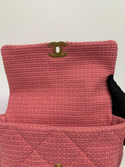Chanel 19 Flap Bag Quilted Tweed Large