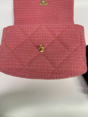 Chanel 19 Flap Bag Quilted Tweed Large