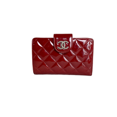 Chanel Red Patent Wallet
