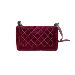 Chanel Velvet Le Boy Medium Flap Bag