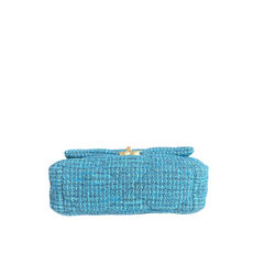 Chanel 19 Flap Bag Quilted Tweed Large