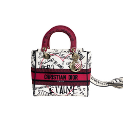 Dior Lady Dior Graffiti D-Lite Canvas