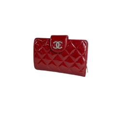 Chanel Red Patent Wallet