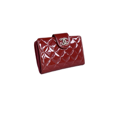 Chanel Red Patent Wallet