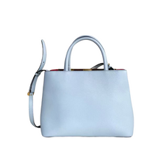Fendi Blue Leather Petite 2Jours Tote