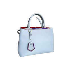 Fendi Blue Leather Petite 2Jours Tote