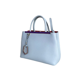 Fendi Blue Leather Petite 2Jours Tote