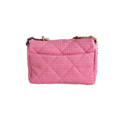 Chanel 19 Flap Bag Quilted Tweed Large